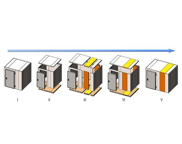 Collapsible cold rooms SUSHIMO CR-8