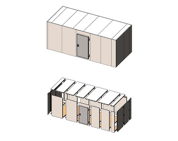 Collapsible cold rooms SUSHIMO CR-9